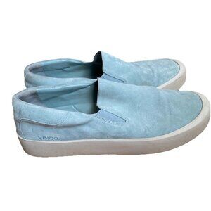 Vince Blair Suede Slip-On Sneakers Turquoise Light Blue Ginelle 9M Shoes
